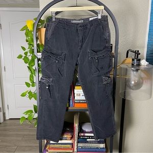 Stone Island Chino Cargo Pants  W32 Type SK Grey Gray grunge Punk Goth